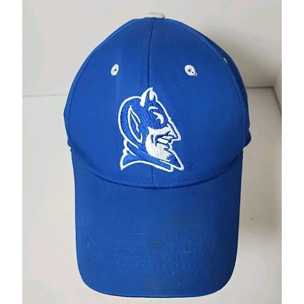 NCAA Duke Blue Devils University Basketball Adult Strapback Hat Royal Blue‎